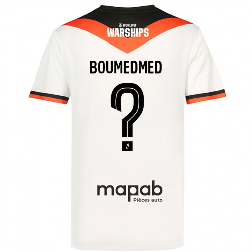 Danxen Dětské Kamil Boumedmed #0 Bílý Daleko Hráčské Dresy 2024/25 Dres