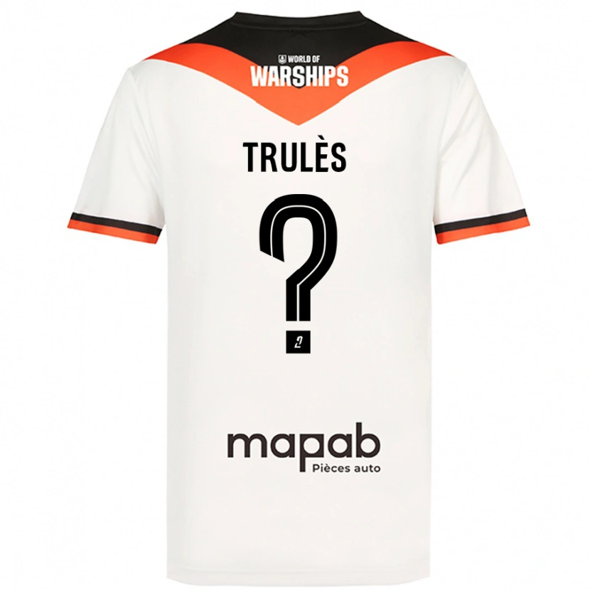 Danxen Dětské Rayann Trulès #0 Bílý Daleko Hráčské Dresy 2024/25 Dres
