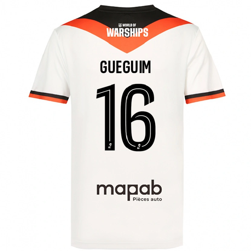 Danxen Dětské Guirone Gueguim #16 Bílý Daleko Hráčské Dresy 2024/25 Dres