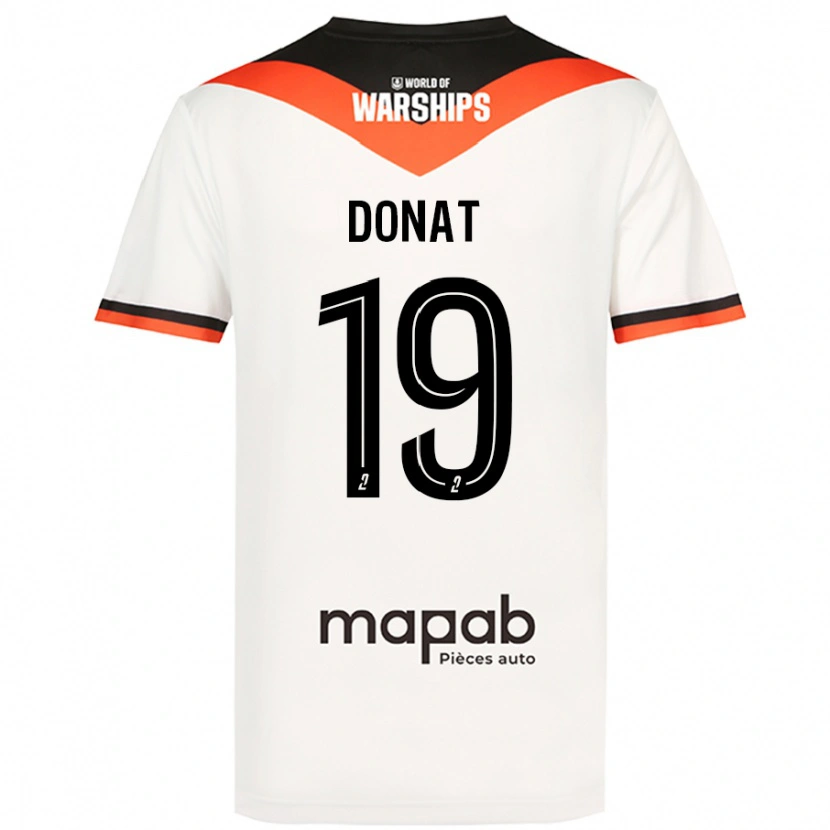 Danxen Dětské Noa Donat #19 Bílý Daleko Hráčské Dresy 2024/25 Dres