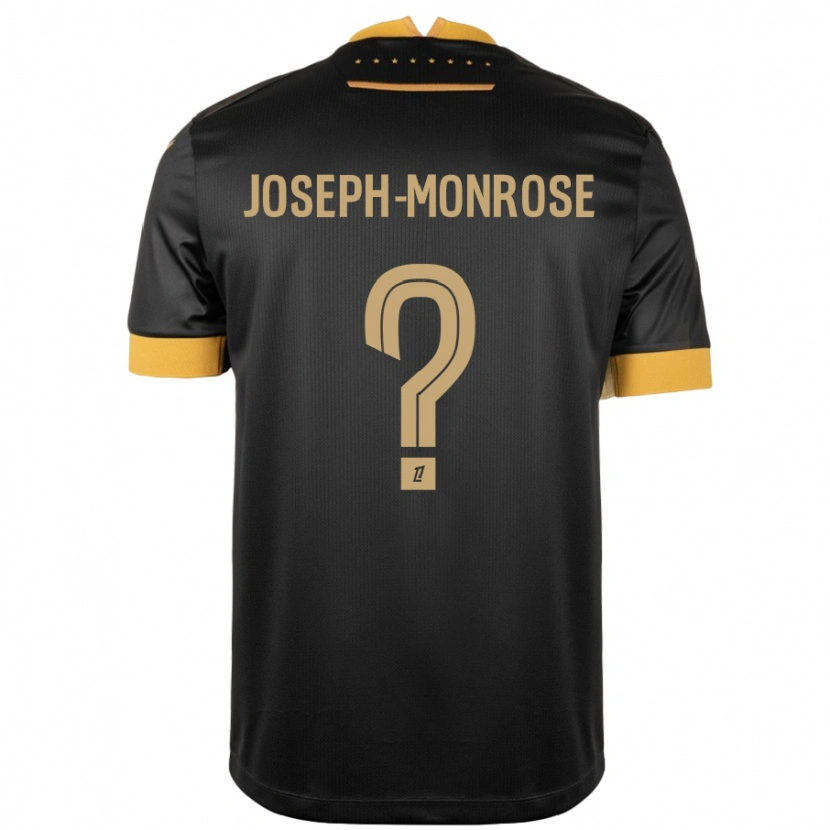 Danxen Dětské Florian Joseph-Monrose #0 Černá Hnědá Daleko Hráčské Dresy 2024/25 Dres