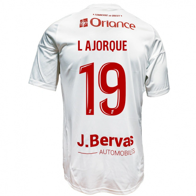 Danxen Dětské Ludovic Ajorque #19 Bílá Červená Daleko Hráčské Dresy 2024/25 Dres