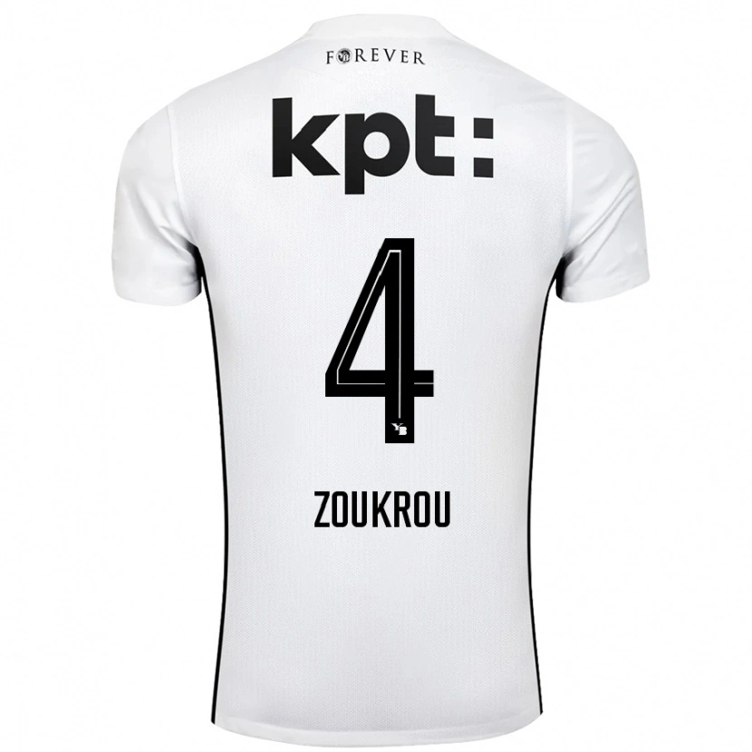 Danxen Dětské Tanguy Zoukrou #4 Bílá Černá Daleko Hráčské Dresy 2024/25 Dres