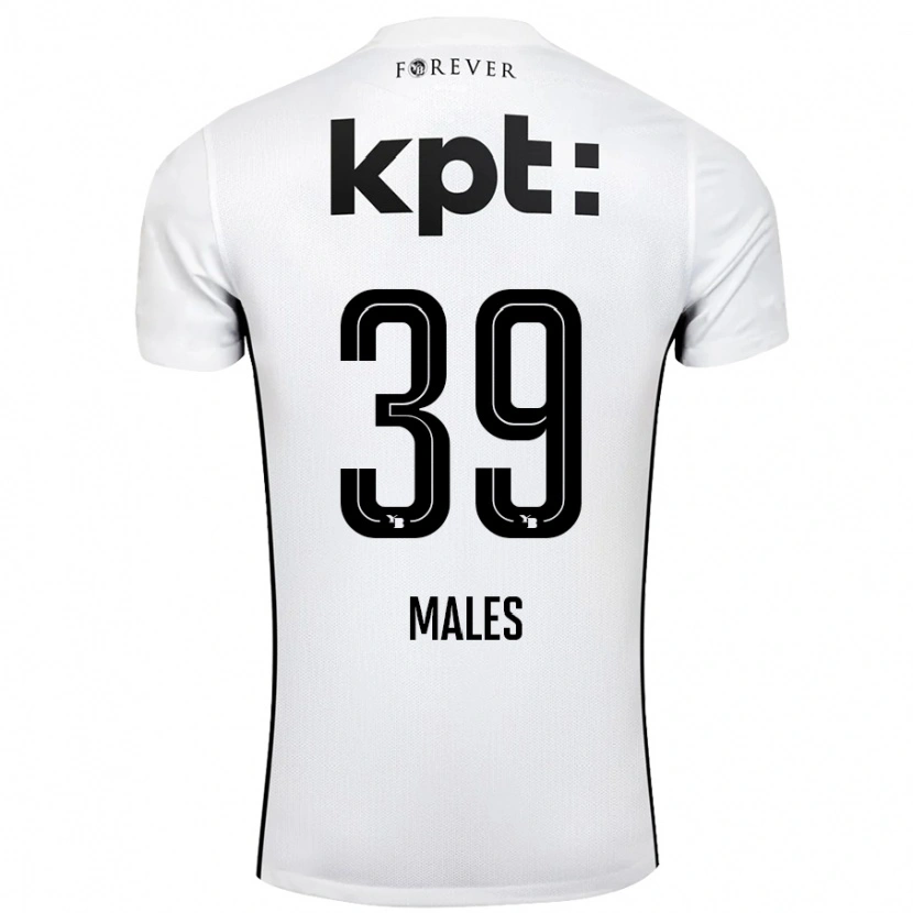 Danxen Dětské Darian Males #39 Bílá Černá Daleko Hráčské Dresy 2024/25 Dres
