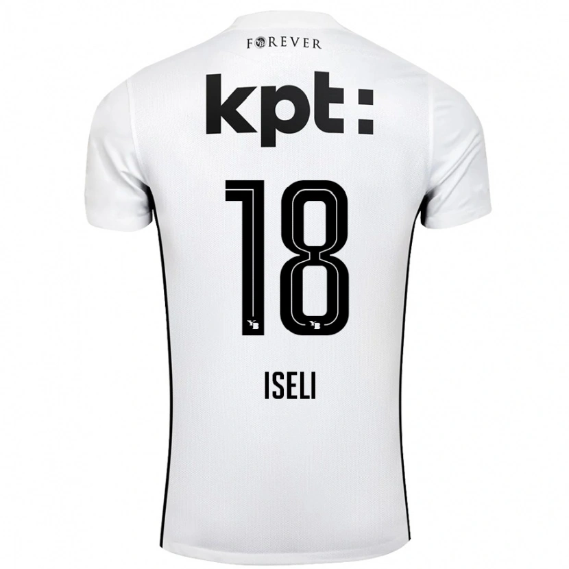 Danxen Dětské Marco Iseli #18 Bílá Černá Daleko Hráčské Dresy 2024/25 Dres