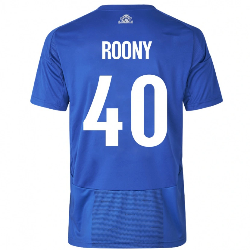 Danxen Dětské Roony Bardghji #40 Bílá Modrá Daleko Hráčské Dresy 2024/25 Dres