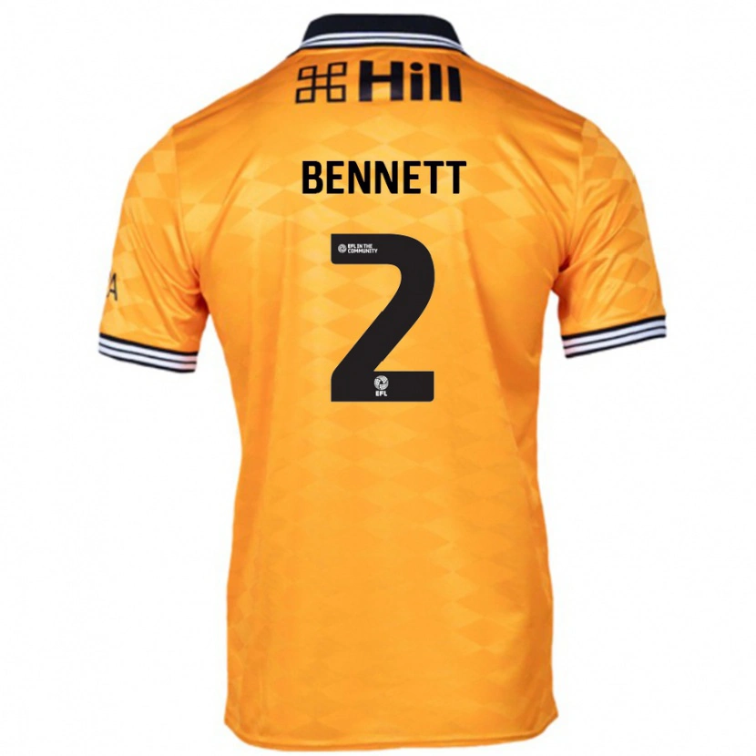 Danxen Pánské Liam Bennett #2 Pomerančový Domů Hráčské Dresy 2024/25 Dres