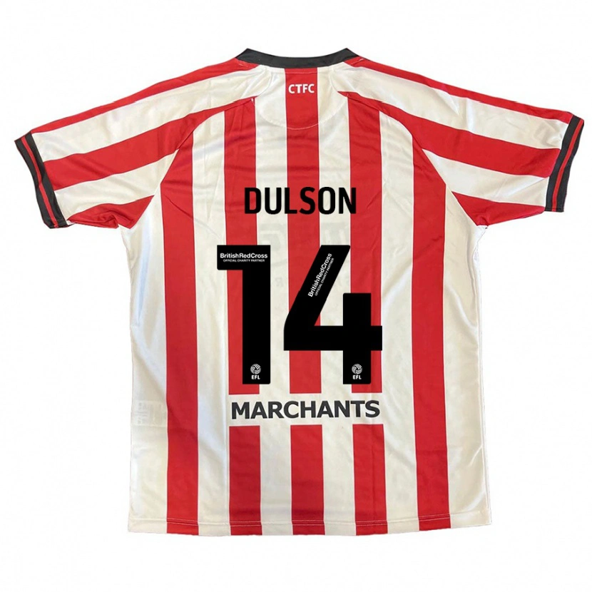 Danxen Pánské Liam Dulson #14 Červená Bílá Domů Hráčské Dresy 2024/25 Dres