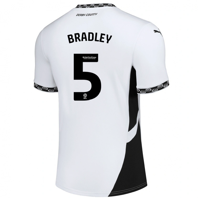 Danxen Pánské Sonny Bradley #5 Bílá Černá Domů Hráčské Dresy 2024/25 Dres