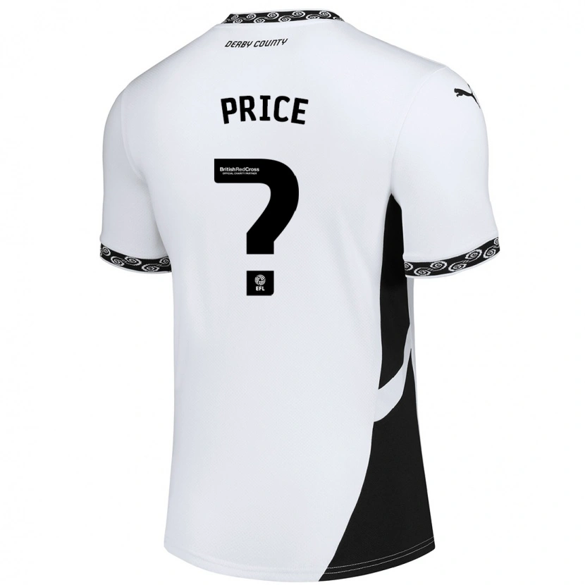 Danxen Pánské Harley Price #0 Bílá Černá Domů Hráčské Dresy 2024/25 Dres