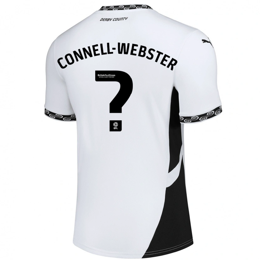 Danxen Pánské Braidy Connell-Webster #0 Bílá Černá Domů Hráčské Dresy 2024/25 Dres