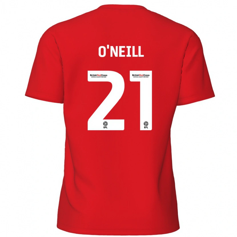 Danxen Pánské Ollie O'neill #21 Červený Domů Hráčské Dresy 2024/25 Dres