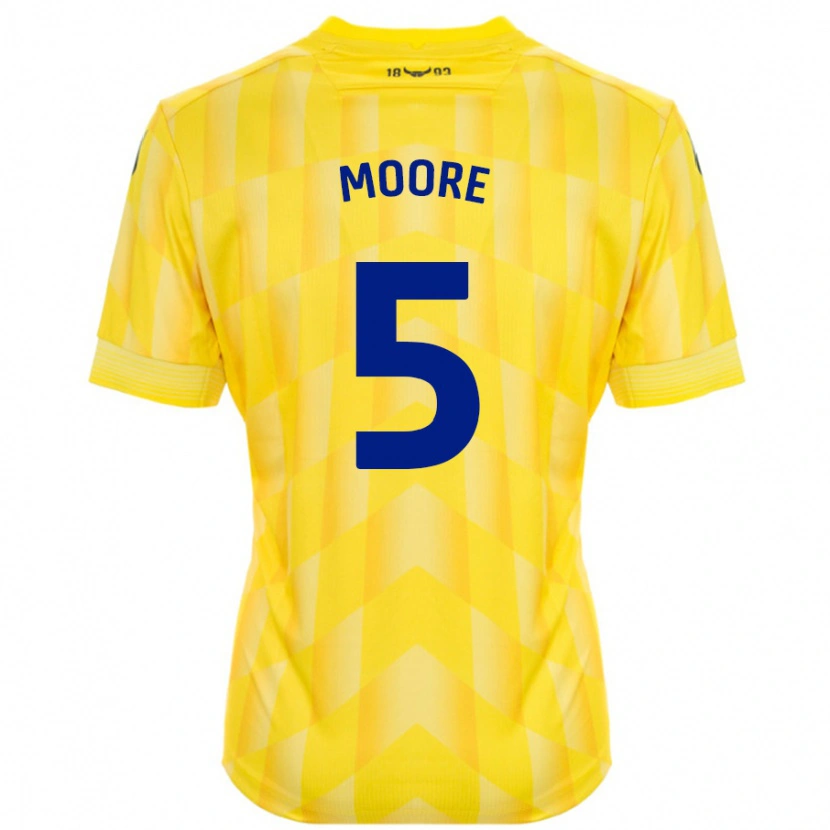 Danxen Pánské Elliott Moore #5 Žluť Domů Hráčské Dresy 2024/25 Dres