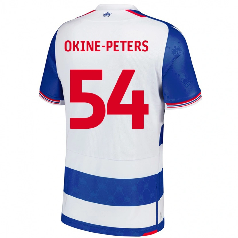 Danxen Pánské Jeremiah Okine-Peters #54 Modrá Bílá Domů Hráčské Dresy 2024/25 Dres
