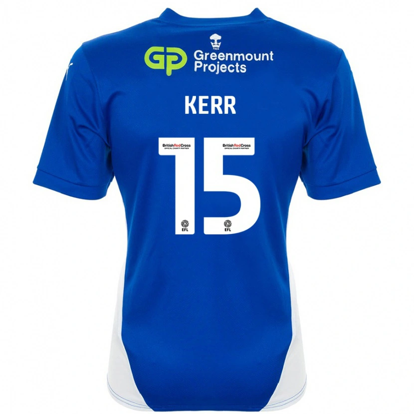 Danxen Pánské Jason Kerr #15 Modrá Bílá Domů Hráčské Dresy 2024/25 Dres