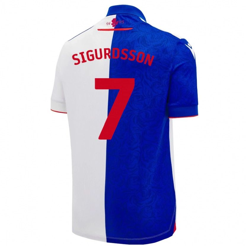 Danxen Pánské Arnór Sigurdsson #7 Nebesky Modrá Bílá Domů Hráčské Dresy 2024/25 Dres