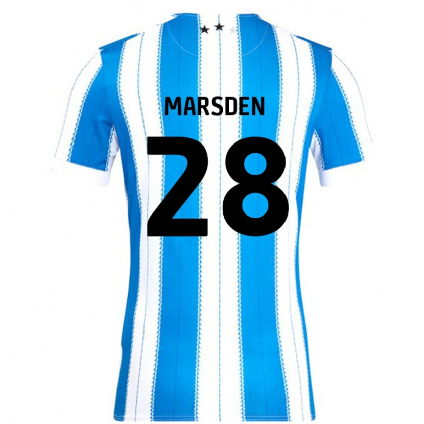 Danxen Pánské Brooke Marsden #28 Modrá Bílá Domů Hráčské Dresy 2024/25 Dres