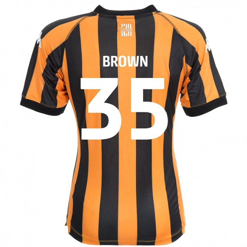 Danxen Pánské Pharrell Brown #35 Černá Ambra Domů Hráčské Dresy 2024/25 Dres