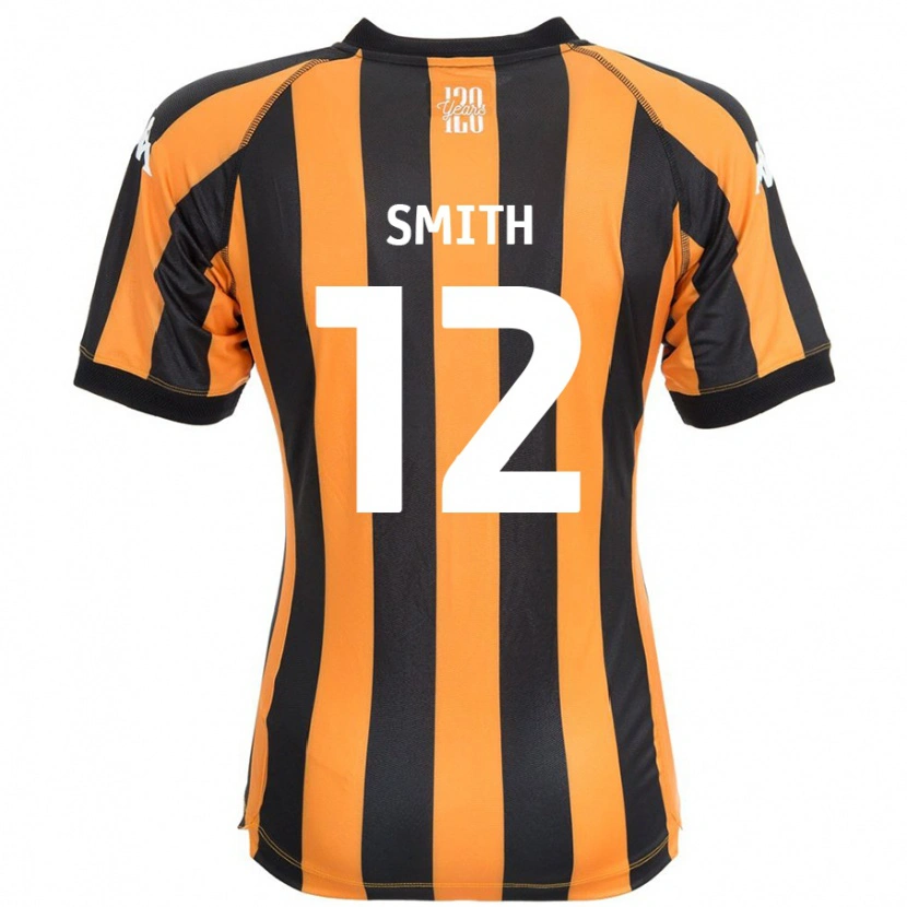 Danxen Pánské Emily Smith #12 Černá Ambra Domů Hráčské Dresy 2024/25 Dres