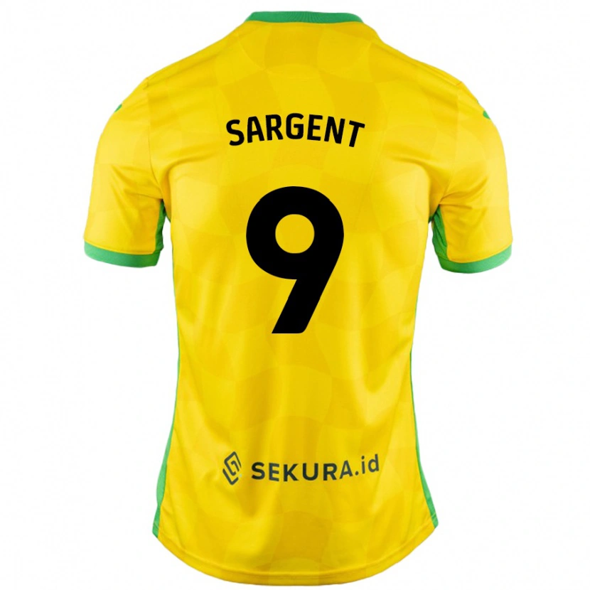 Danxen Pánské Josh Sargent #9 Žlutá Zelená Domů Hráčské Dresy 2024/25 Dres