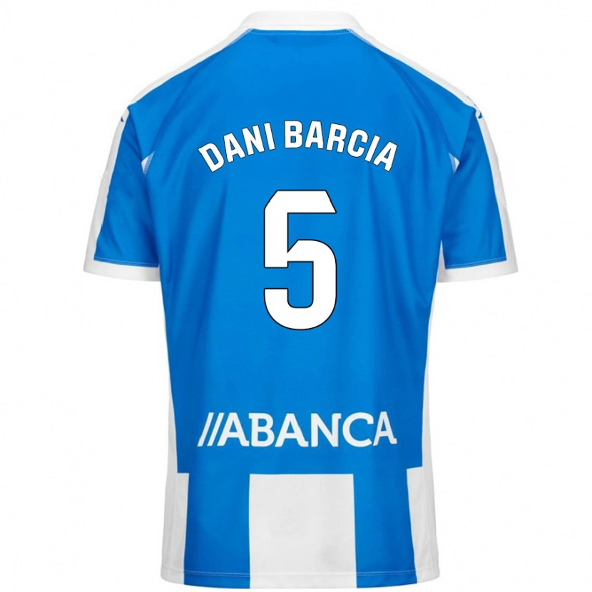 Danxen Pánské Dani Barcia #5 Modrá Bílá Domů Hráčské Dresy 2024/25 Dres