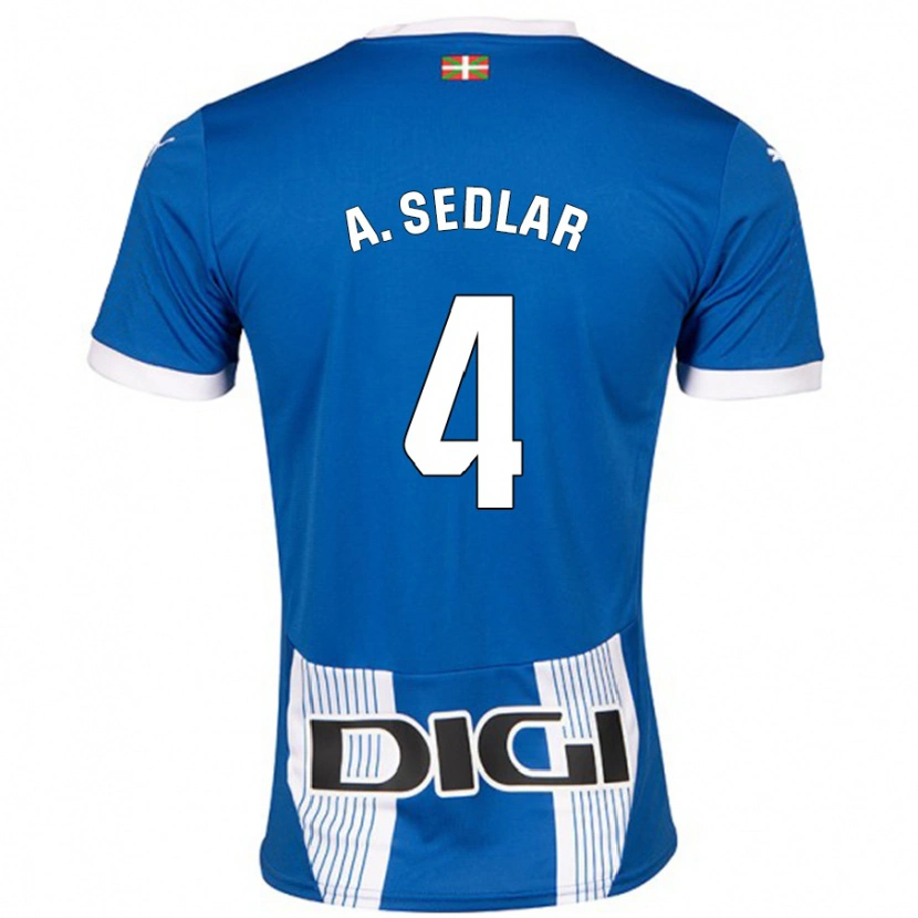Danxen Pánské Aleksandar Sedlar #4 Modrý Domů Hráčské Dresy 2024/25 Dres
