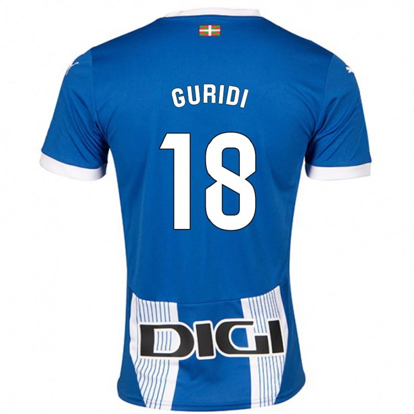 Danxen Pánské Jon Guridi #18 Modrý Domů Hráčské Dresy 2024/25 Dres