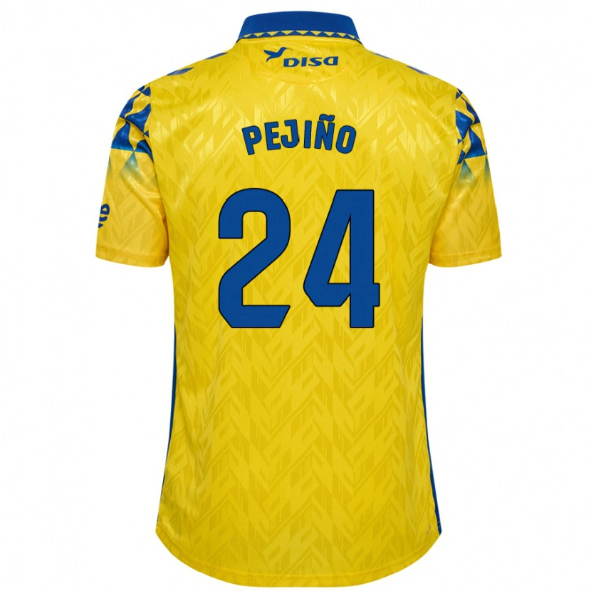Danxen Pánské Pejiño #24 Žlutá Modrá Domů Hráčské Dresy 2024/25 Dres