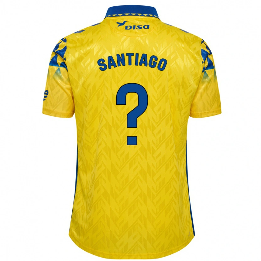 Danxen Pánské Eduardo Santiago #0 Žlutá Modrá Domů Hráčské Dresy 2024/25 Dres