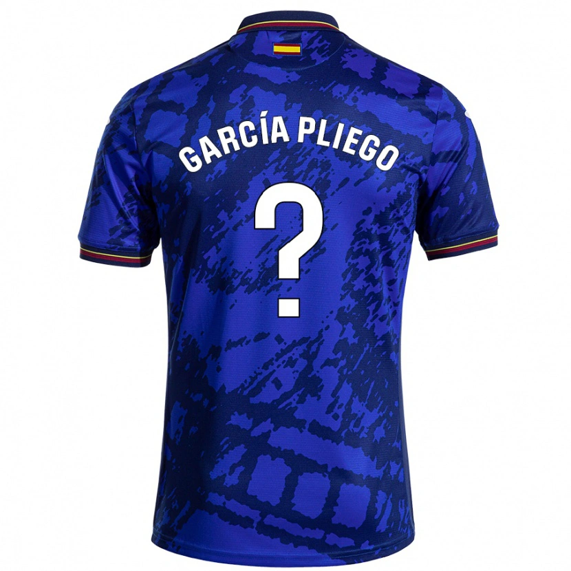 Danxen Pánské Hugo García Pliego #0 Tmavší Modrá Domů Hráčské Dresy 2024/25 Dres