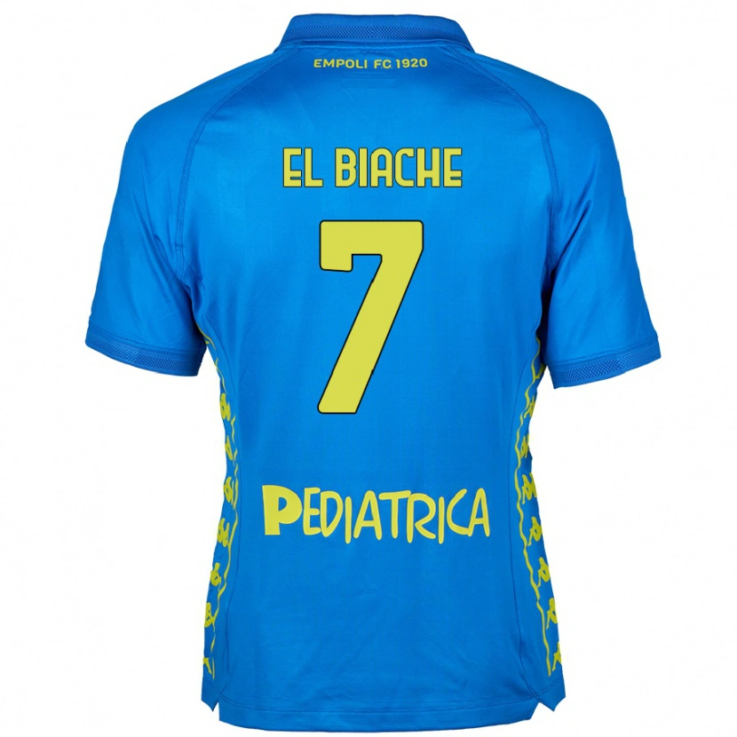 Danxen Pánské Noah El Biache #7 Modrý Domů Hráčské Dresy 2024/25 Dres