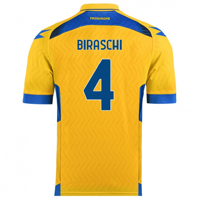 Danxen Pánské Davide Biraschi #4 Žluť Domů Hráčské Dresy 2024/25 Dres