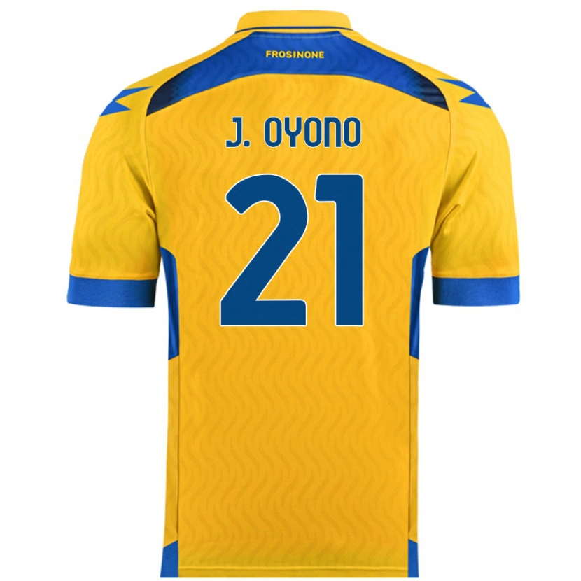 Danxen Pánské Jérémy Oyono #21 Žluť Domů Hráčské Dresy 2024/25 Dres