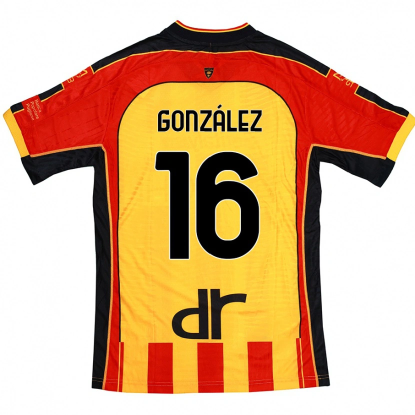 Danxen Pánské Joan González #16 Žlutá Červená Domů Hráčské Dresy 2024/25 Dres