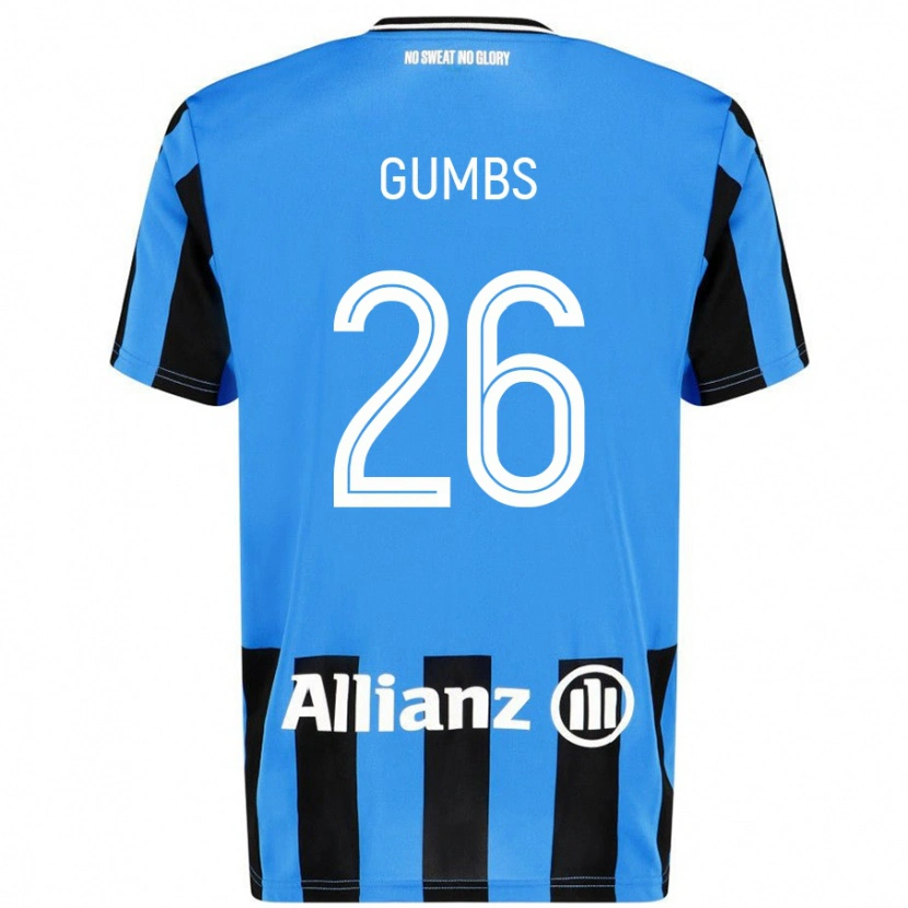 Danxen Pánské Aisse Gumbs #26 Nebesky Modrá Černá Domů Hráčské Dresy 2024/25 Dres