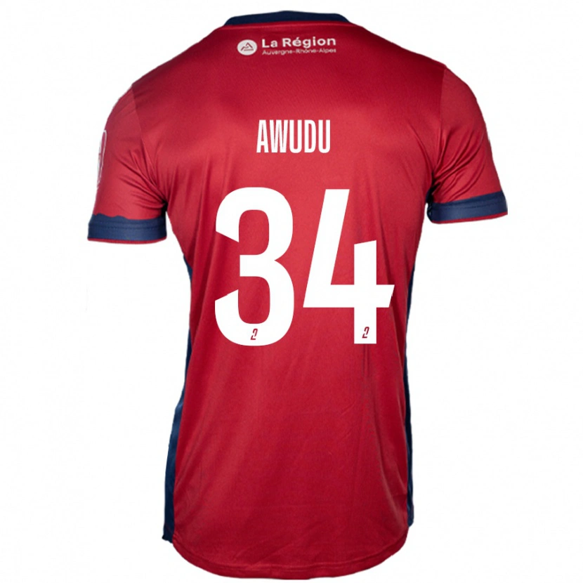 Danxen Pánské Sumaila Awudu #34 Světle Vínová Domů Hráčské Dresy 2024/25 Dres