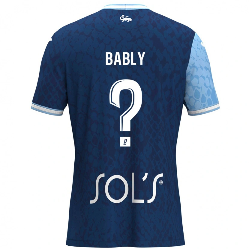 Danxen Pánské Emmanuel Bably #0 Nebeská Modrá Tmavě Modrá Domů Hráčské Dresy 2024/25 Dres