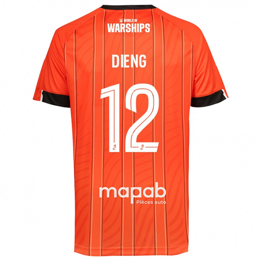 Danxen Pánské Bamba Dieng #12 Pomerančový Domů Hráčské Dresy 2024/25 Dres