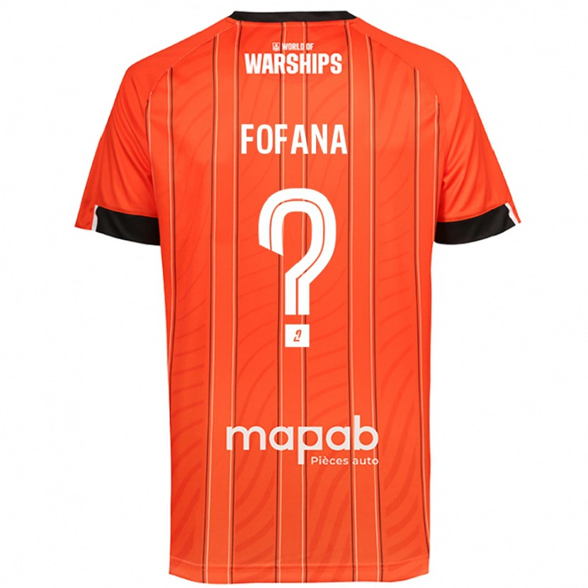 Danxen Pánské Bahliseny Fofana #0 Pomerančový Domů Hráčské Dresy 2024/25 Dres