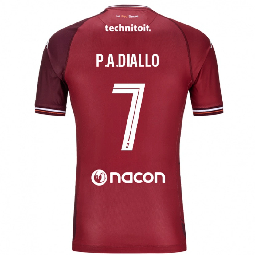 Danxen Pánské Papa Amadou Diallo #7 Červená Granata Domů Hráčské Dresy 2024/25 Dres