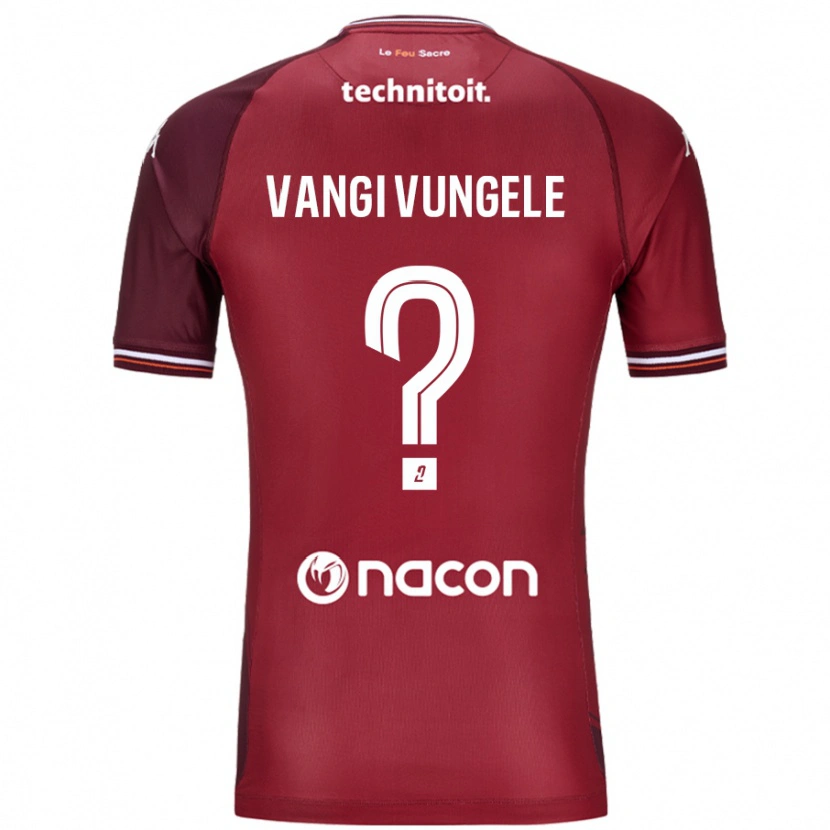 Danxen Pánské Luzolo Vangi Vungele #0 Červená Granata Domů Hráčské Dresy 2024/25 Dres
