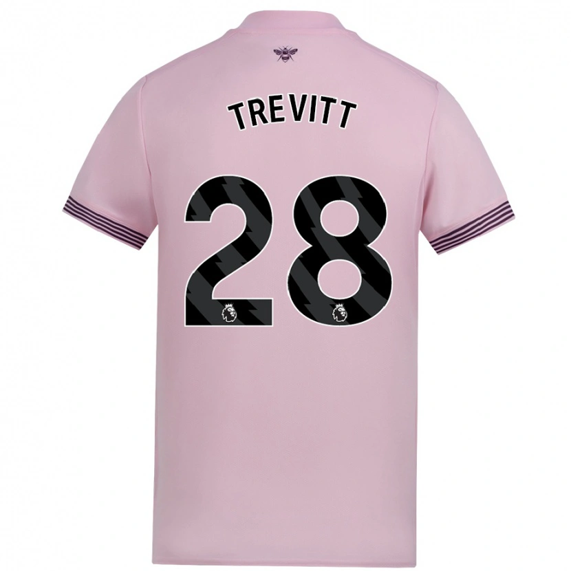 Danxen Pánské Ryan Trevitt #28 Růžový Daleko Hráčské Dresy 2024/25 Dres