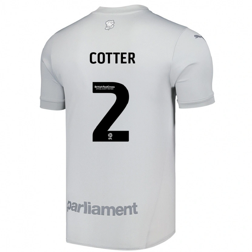 Danxen Pánské Barry Cotter #2 Stříbrně Šedá Daleko Hráčské Dresy 2024/25 Dres