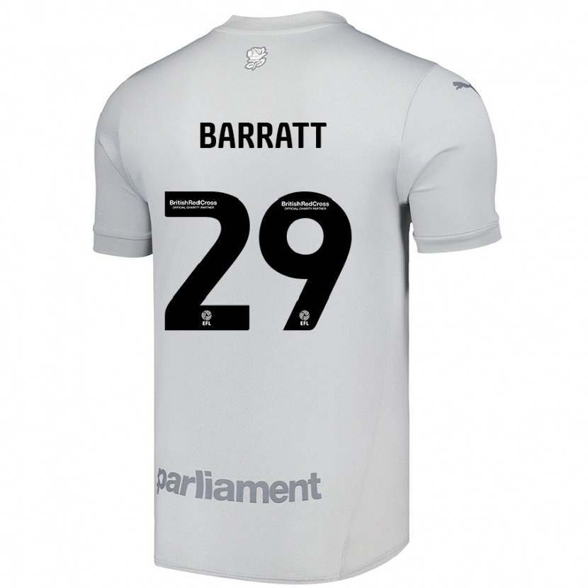Danxen Pánské Connor Barratt #29 Stříbrně Šedá Daleko Hráčské Dresy 2024/25 Dres