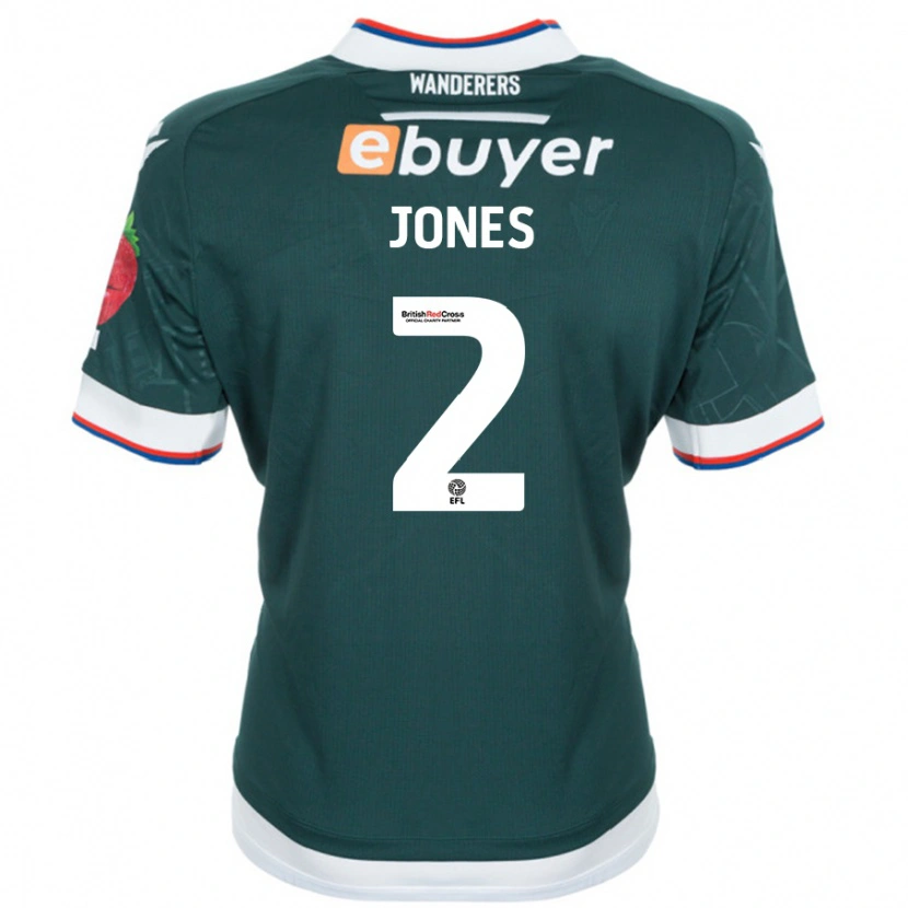 Danxen Pánské Gethin Jones #2 Tmavě Zelená Daleko Hráčské Dresy 2024/25 Dres