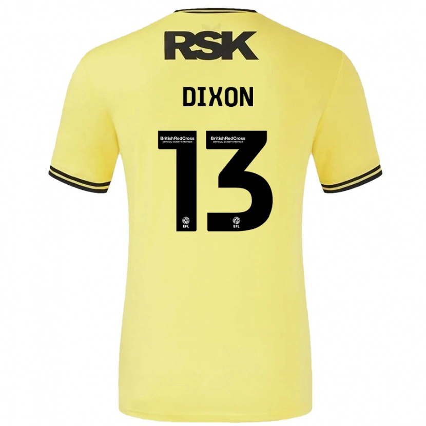 Danxen Pánské Kaheim Dixon #13 Žlutá Černá Daleko Hráčské Dresy 2024/25 Dres