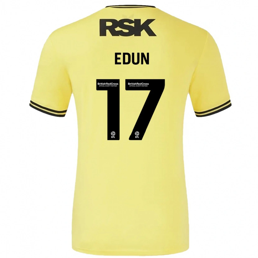 Danxen Pánské Tayo Edun #17 Žlutá Černá Daleko Hráčské Dresy 2024/25 Dres