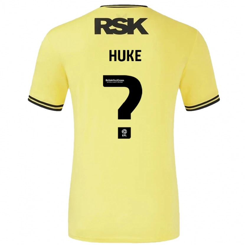 Danxen Pánské Ryan Huke #0 Žlutá Černá Daleko Hráčské Dresy 2024/25 Dres