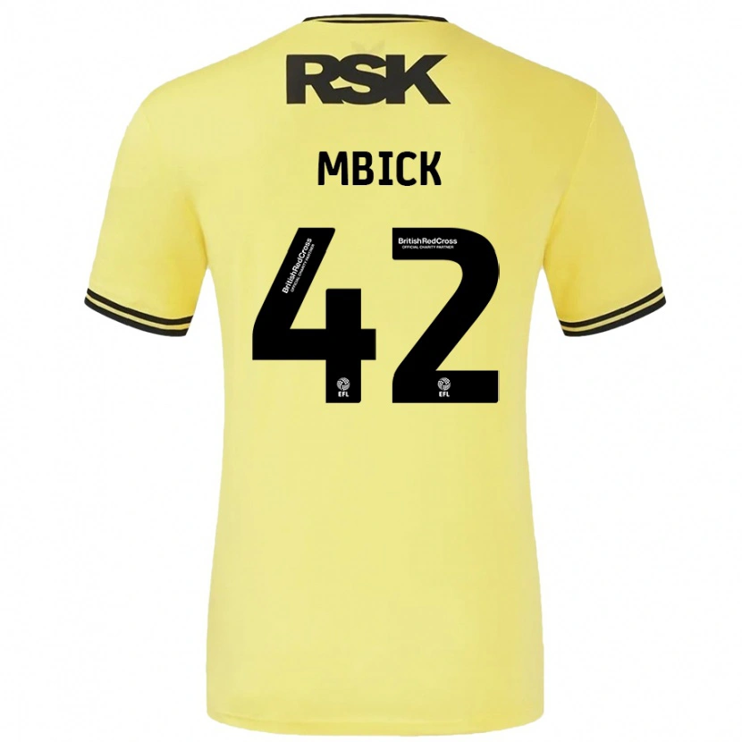 Danxen Pánské Micah Mbick #42 Žlutá Černá Daleko Hráčské Dresy 2024/25 Dres