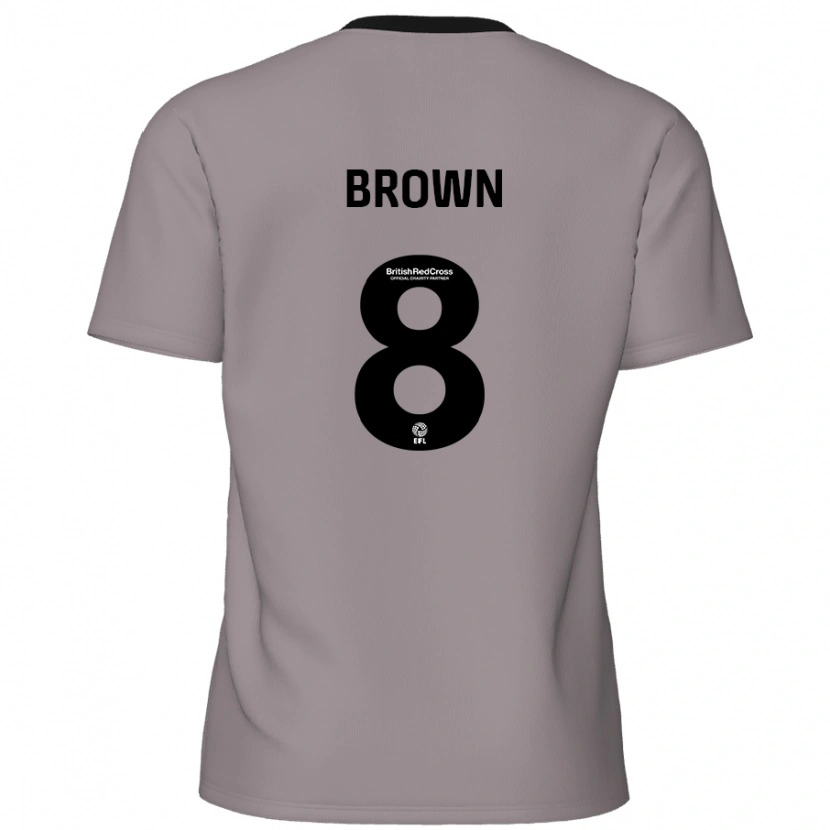 Danxen Pánské Jordan Brown #8 Šedá Daleko Hráčské Dresy 2024/25 Dres